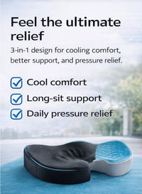 Sit Better — Comfzy Cooling Gel Cushion