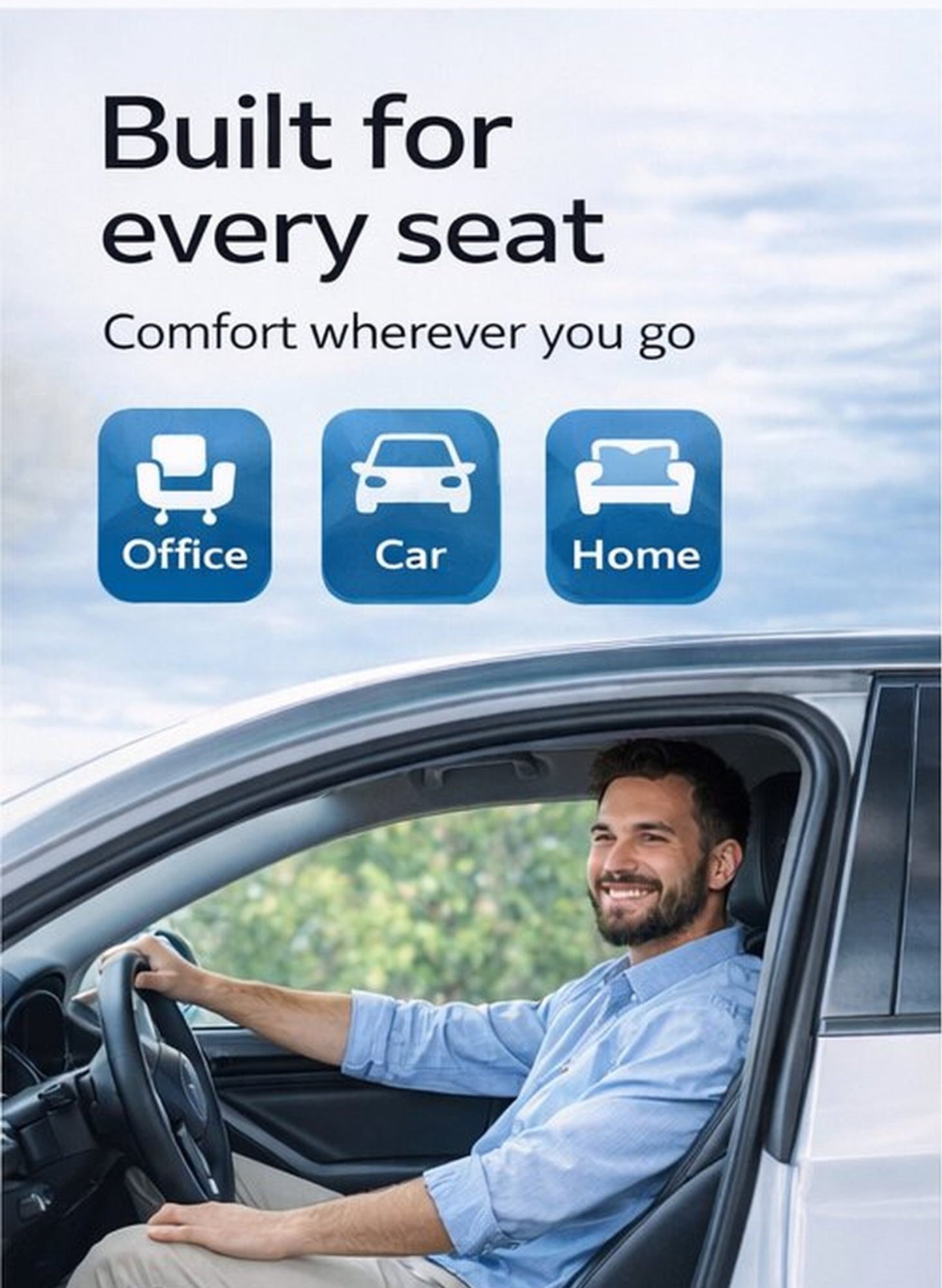 Sit Better — Comfzy Cooling Gel Cushion