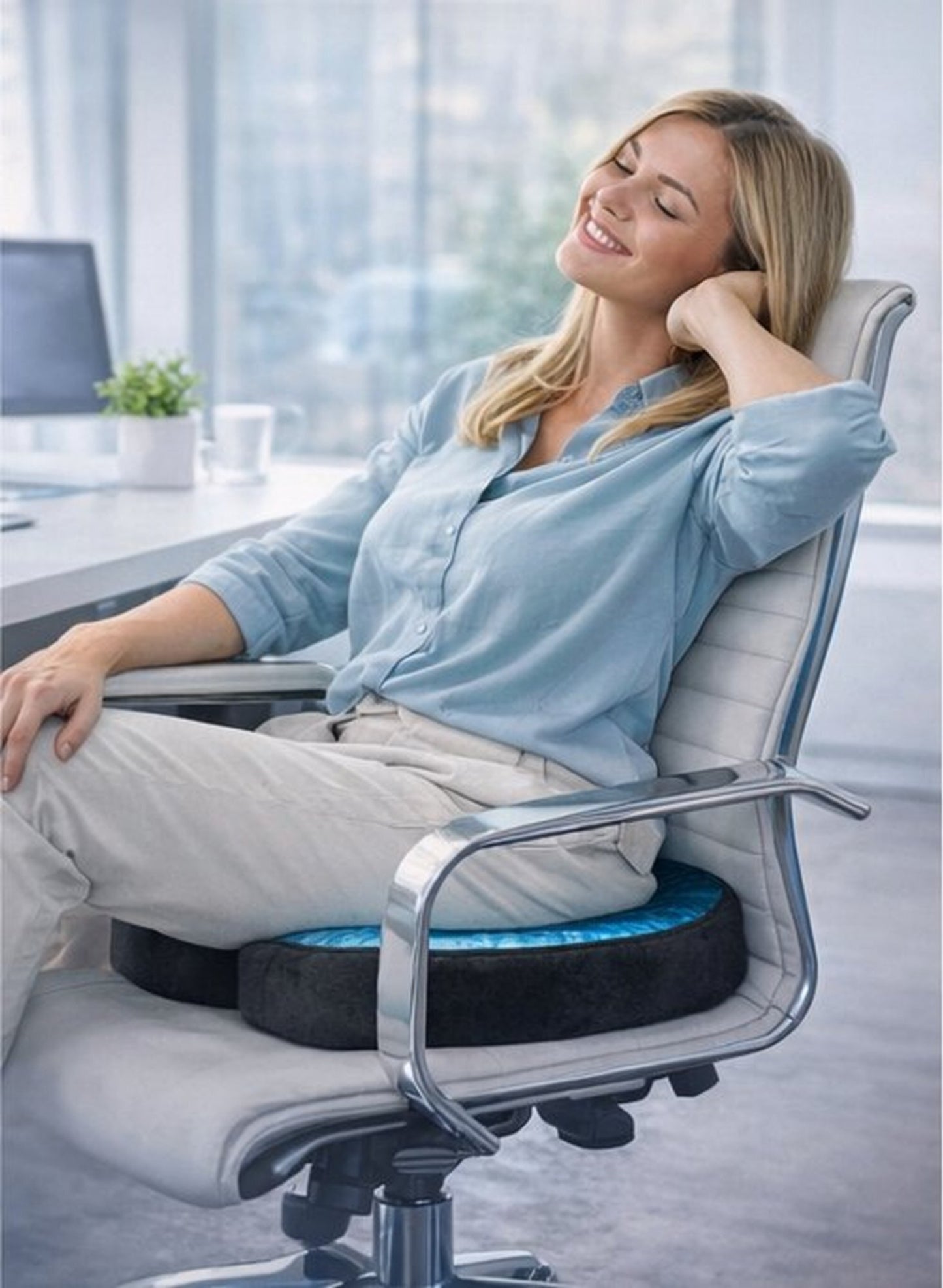 Sit Better — Comfzy Cooling Gel Cushion